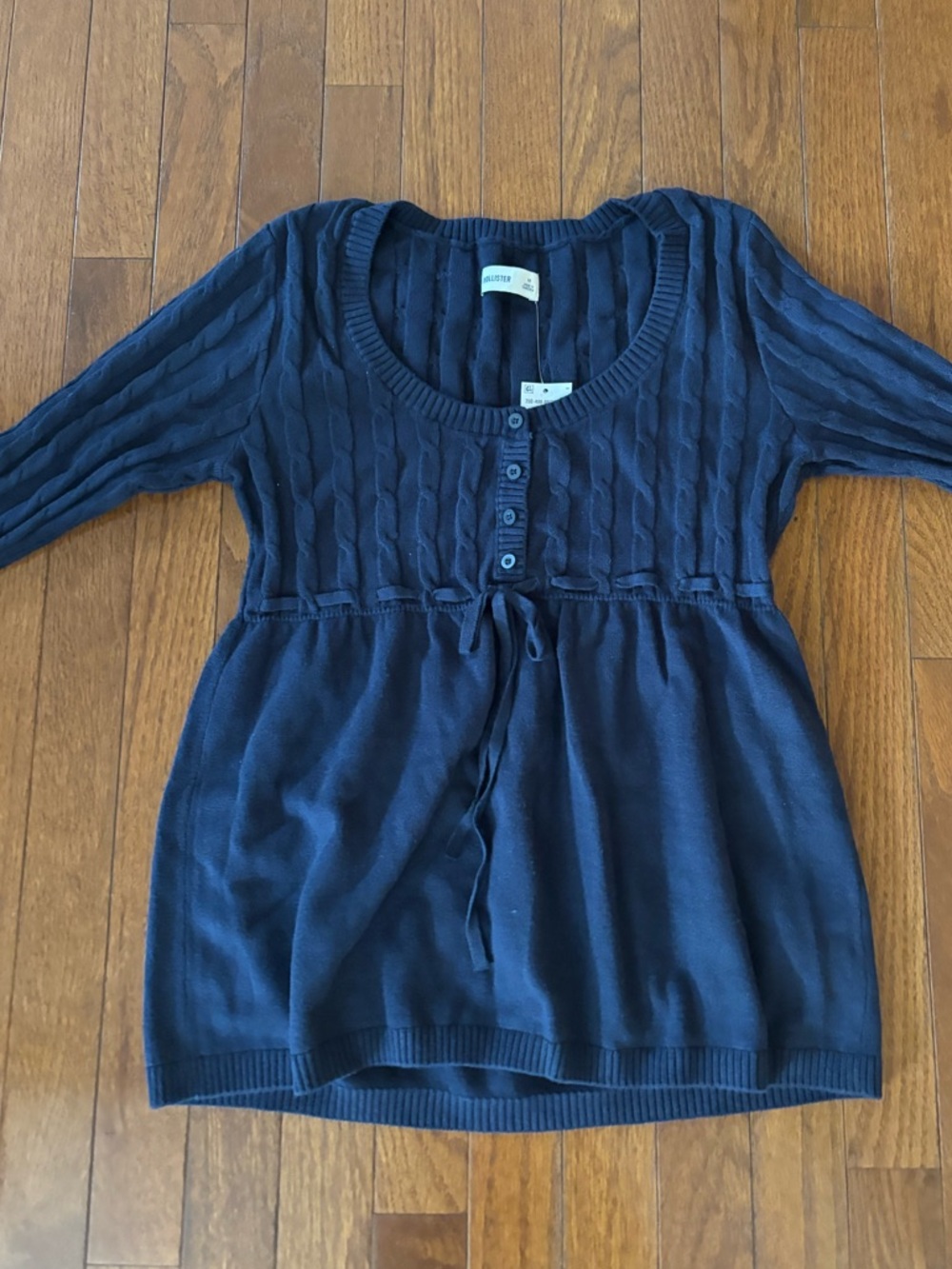 Hollister vintage babydoll sweater knit top